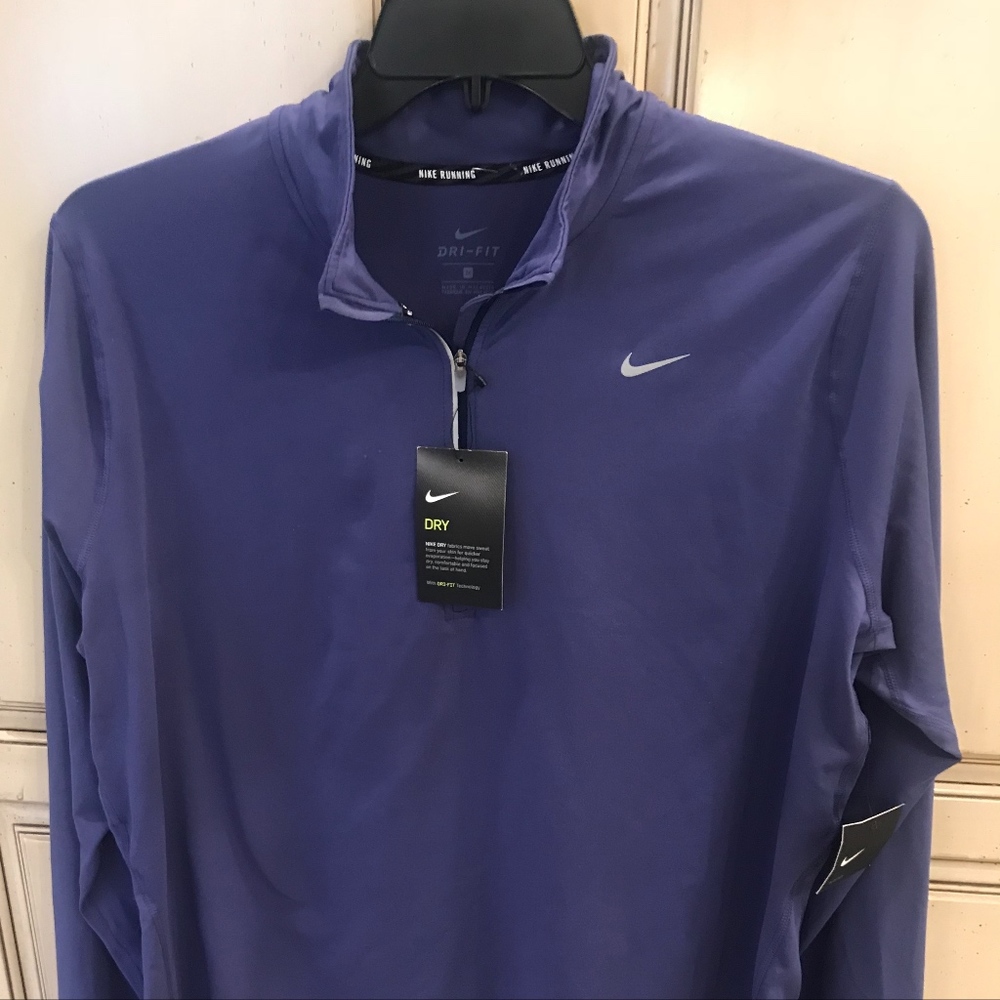 NWT NIKE RUNNING QUARTER XIP DRY FIT PULLOVER 1X